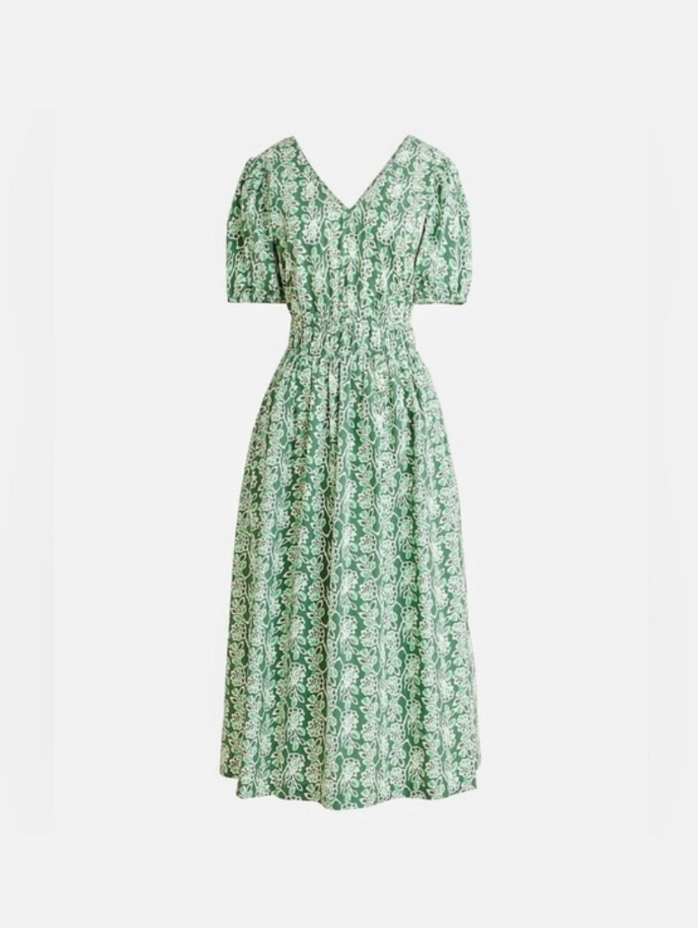 Smocked waist poplin